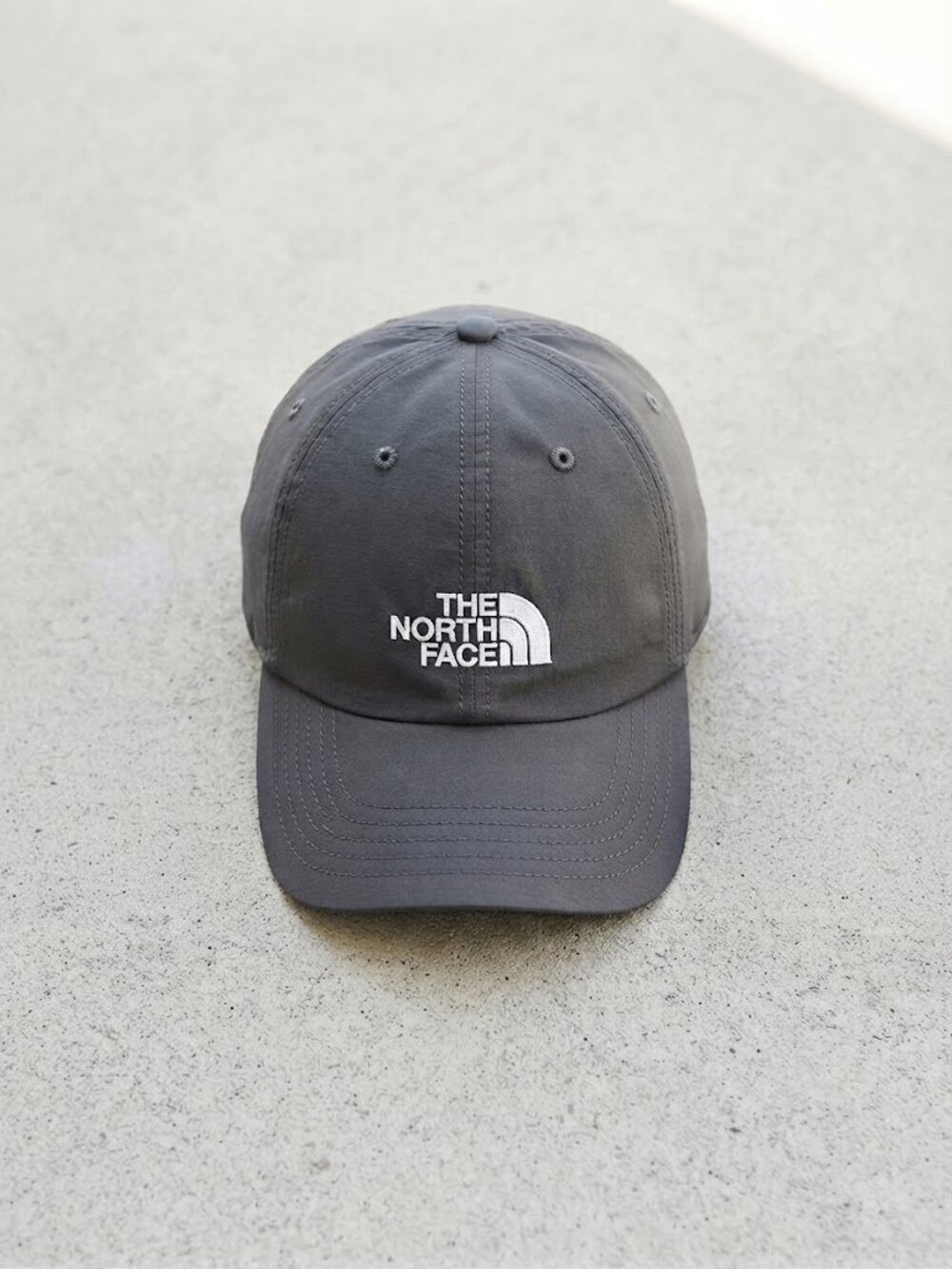 The North Face Dark Grey Embroidered Logo Baseball Hat Adjustable Strapback Cap